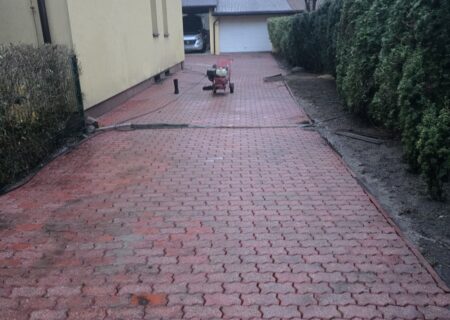 czyszczenie kostki brukowej